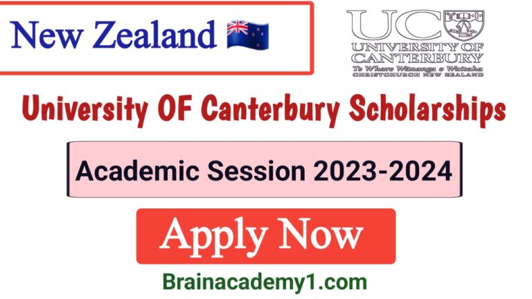 Scholarships from the University of Canterbury in 2023