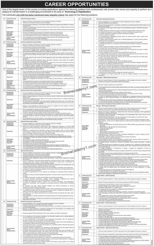 NBP New Jobs 2023 Advertisement