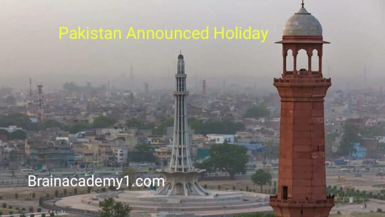 Pakistan Announces Public Holiday in Lahore on March 11